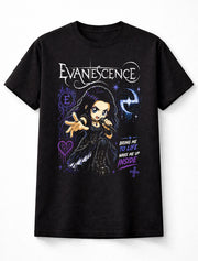 Evanescence Amy Lee Bring Me To Life Gothic Rock Band Graphic T-Shirt Wake Me Up Inside Lyrics Music Fan Dark Tee Adult & Kids Unisex T-Shirt