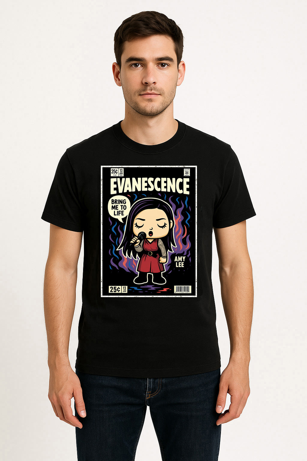Evanescence Immortal Goth Metal Funko Pop Style Unisex T-Shirt