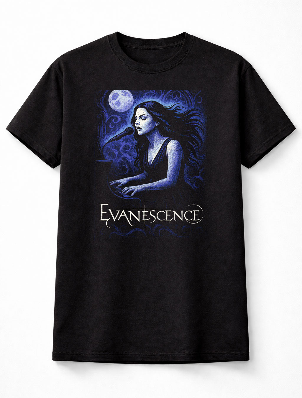 Evanescence Amy Lee Fallen Borderless Gothic Rock Icon Adults & Kids Unisex T-Shirt