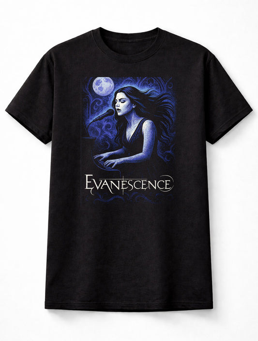 Evanescence Amy Lee Fallen Borderless Gothic Rock Icon Adults & Kids Unisex T-Shirt