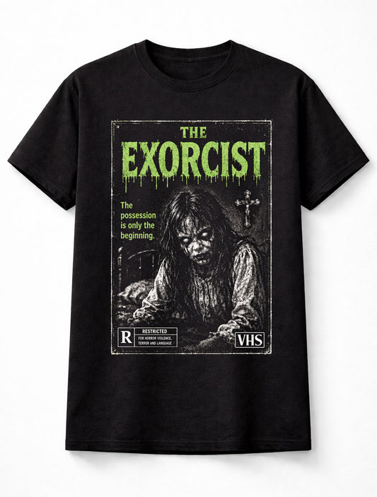 The Exorcist Possession Demon Vintage Horror VHS Unisex T-Shirt