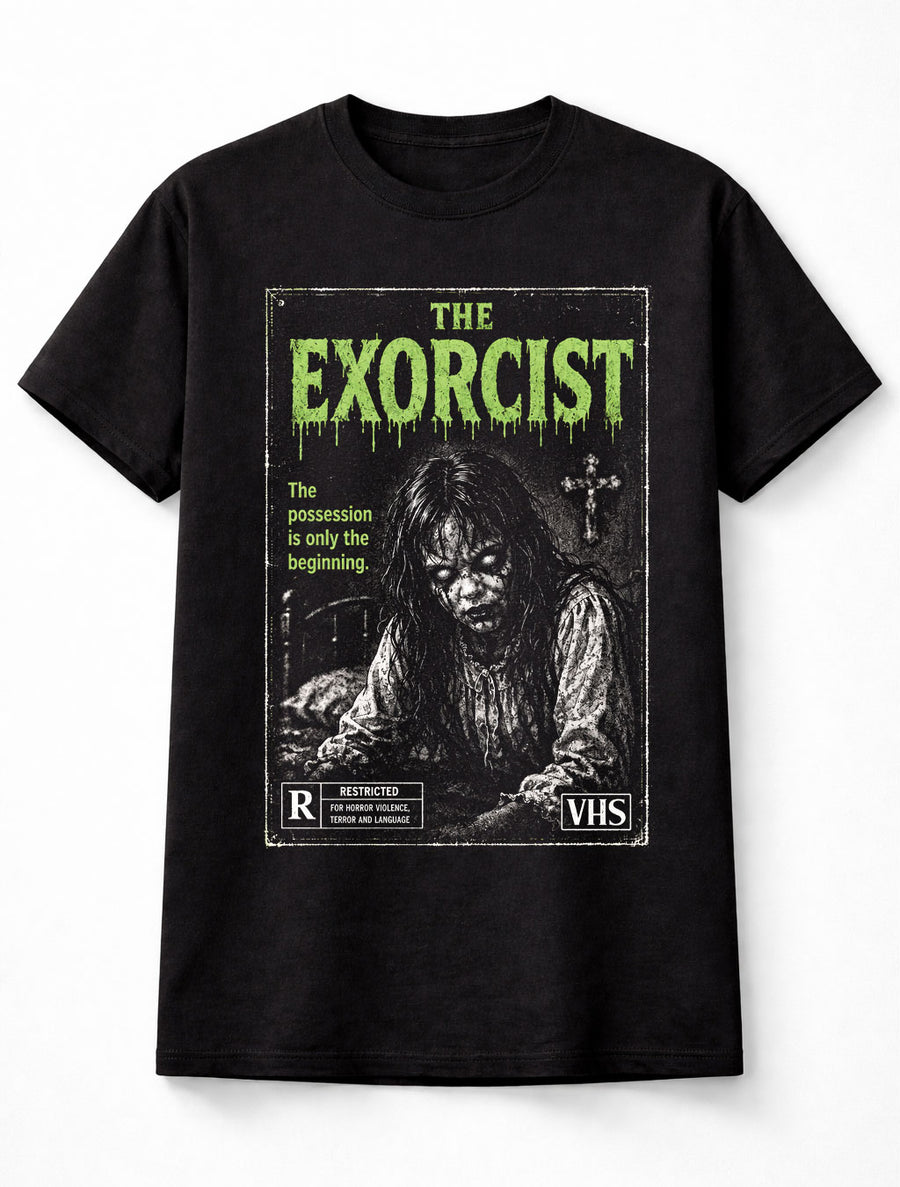 The Exorcist Possession Demon Vintage Horror VHS Unisex T-Shirt