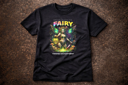 Fairy Skull Unisex Toxic Gothic Fantasy Graphic T-Shirt Twisted Enchantment Tee