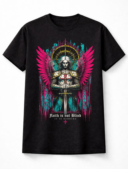 Angel Warrior Gothic Fantasy Religious Horror Art Unisex T-Shirt