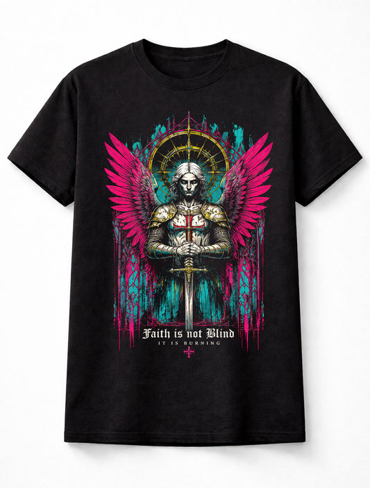 Angel Warrior Gothic Fantasy Religious Horror Art Unisex T-Shirt