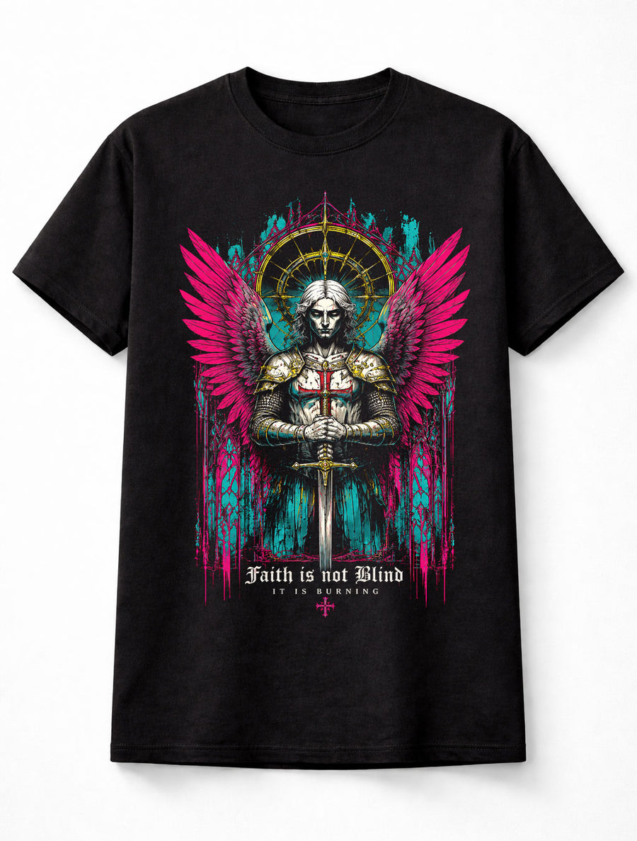 Angel Warrior Gothic Fantasy Religious Horror Art Unisex T-Shirt