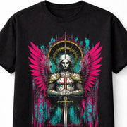 Angel Warrior Gothic Fantasy Religious Horror Art Unisex T-Shirt