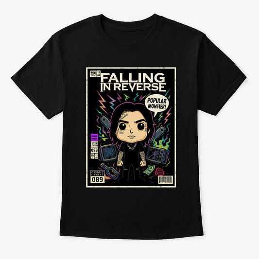 Falling In Reverse Popular Monster Post Hardcore Funko Pop Style Unisex T-Shirt