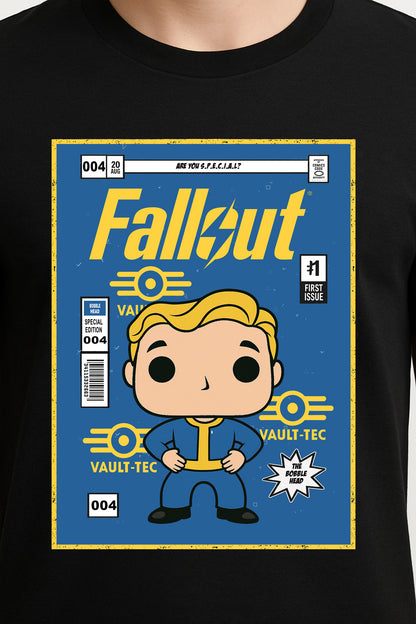 Fallout Vault Boy “Vault-Tec Approved” Unisex T-Shirt – Post-Apocalyptic Gamer Tee