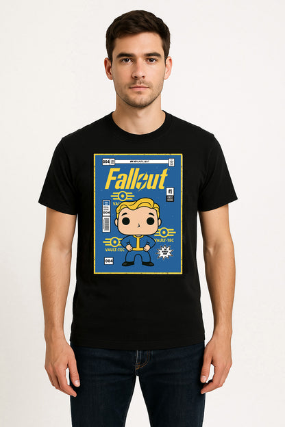 Fallout Vault Boy “Vault-Tec Approved” Unisex T-Shirt – Post-Apocalyptic Gamer Tee