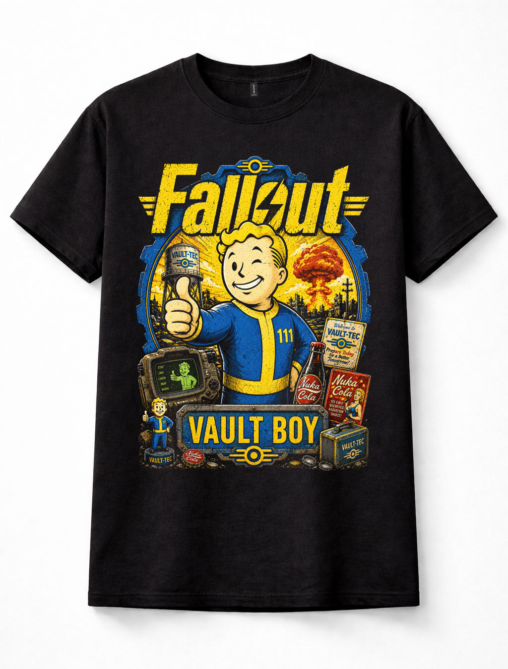 Fallout Vault Boy Vault-Tec Nuka Cola Gaming Unisex T-Shirt