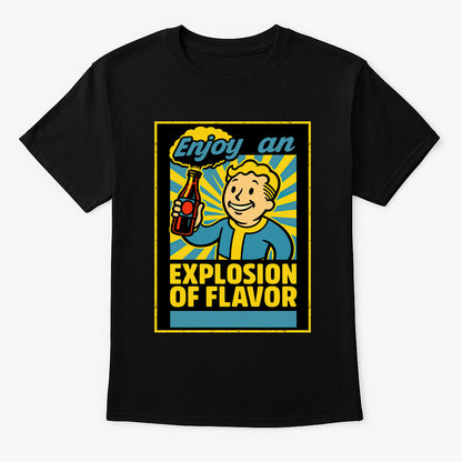 Fallout Vault Boy Nuka Cola Explosion of Flavor Gaming Adults & Kids Unisex T-Shirt