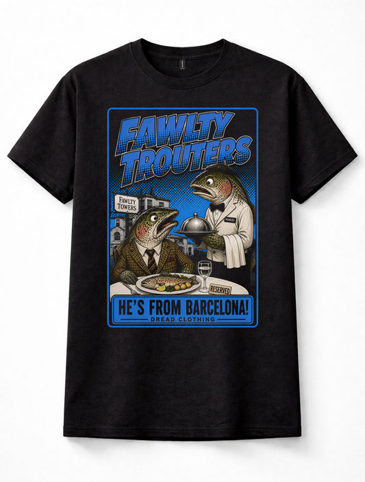 Fawlty Trouters Fawlty Towers Manuel Comedy TV Unisex T-Shirt