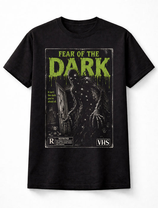 Fear of the Dark Horror Monster VHS Gothic Halloween Unisex T-Shirt