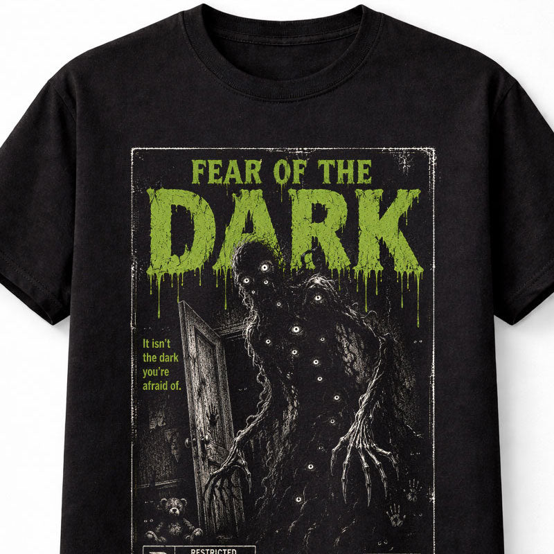 Fear of the Dark Horror Monster VHS Gothic Halloween Unisex T-Shirt