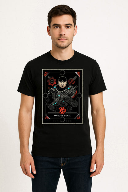 Marcus Fenix Retro Gaming Unisex T-Shirt Gears of War Character Tee