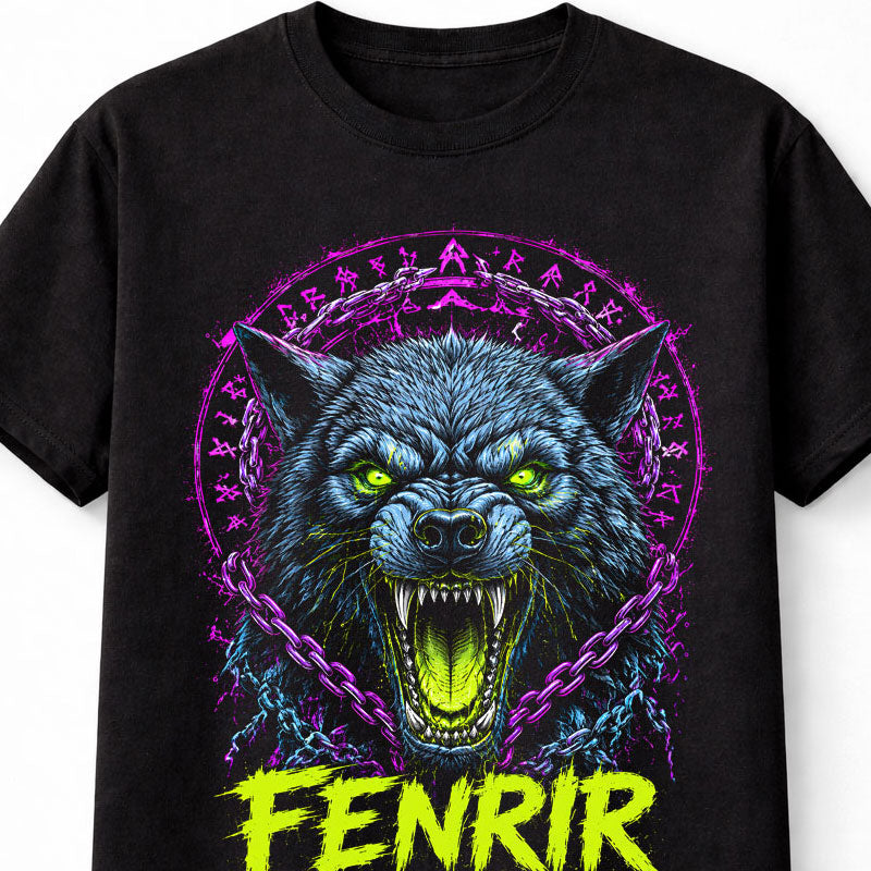 Fenrir Wolf Norse Mythology Ragnarok Viking Beast Unisex T-Shirt