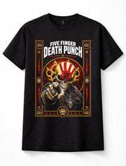 Five Finger Death Punch FFDP Knucklehead Heavy Metal Rock Band Unisex T-Shirt