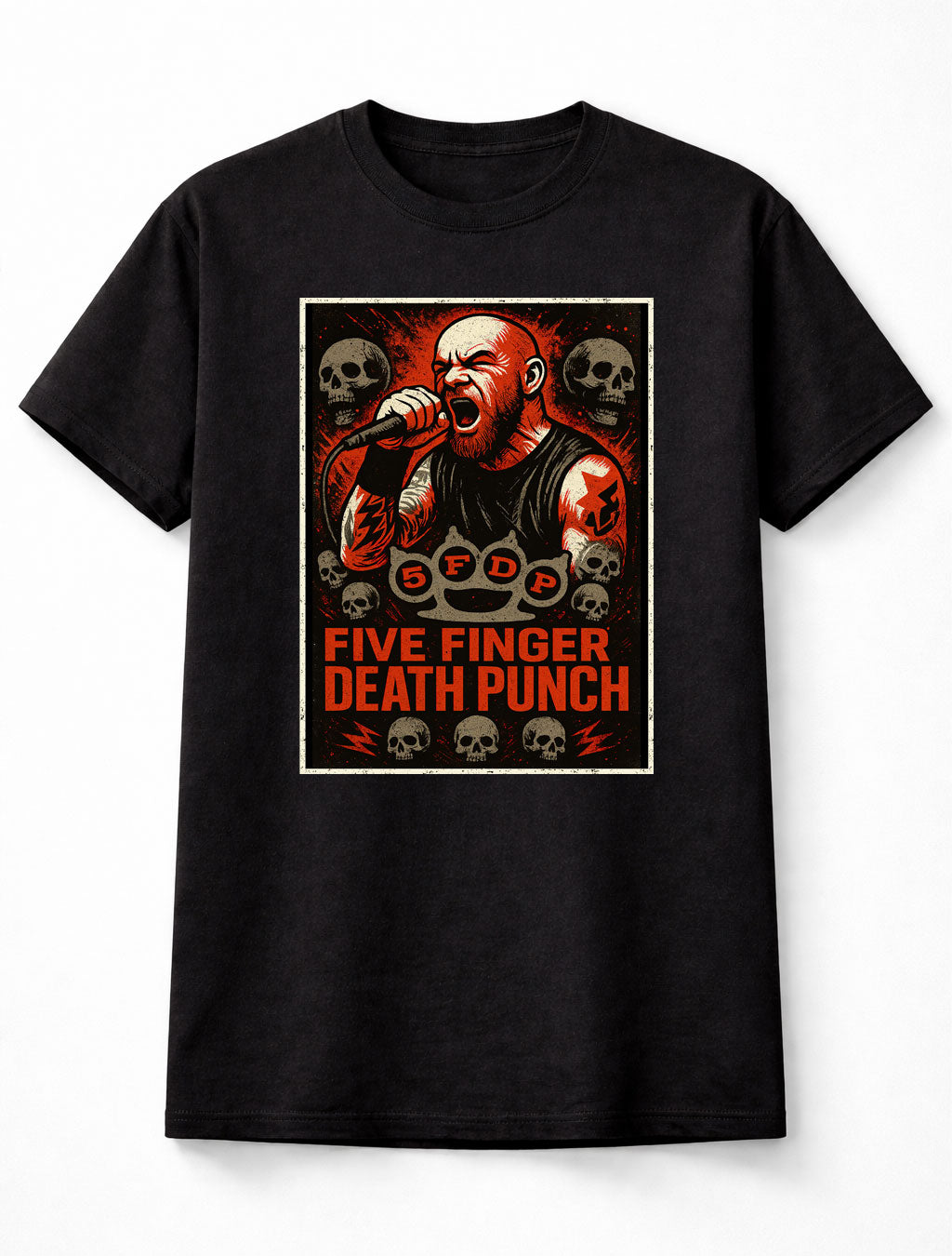 Five Finger Death Punch Ivan Moody 5FDP Heavy Metal Warriors Adults & Kids Unisex T-Shirt