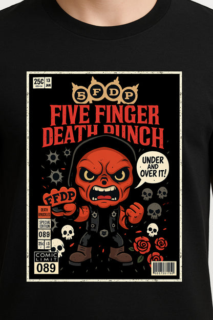 Five Finger Death Punch “Under and Over It” Unisex T-Shirt – Heavy Metal Iconic Album Tee