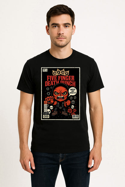 Five Finger Death Punch “Under and Over It” Unisex T-Shirt – Heavy Metal Iconic Album Tee
