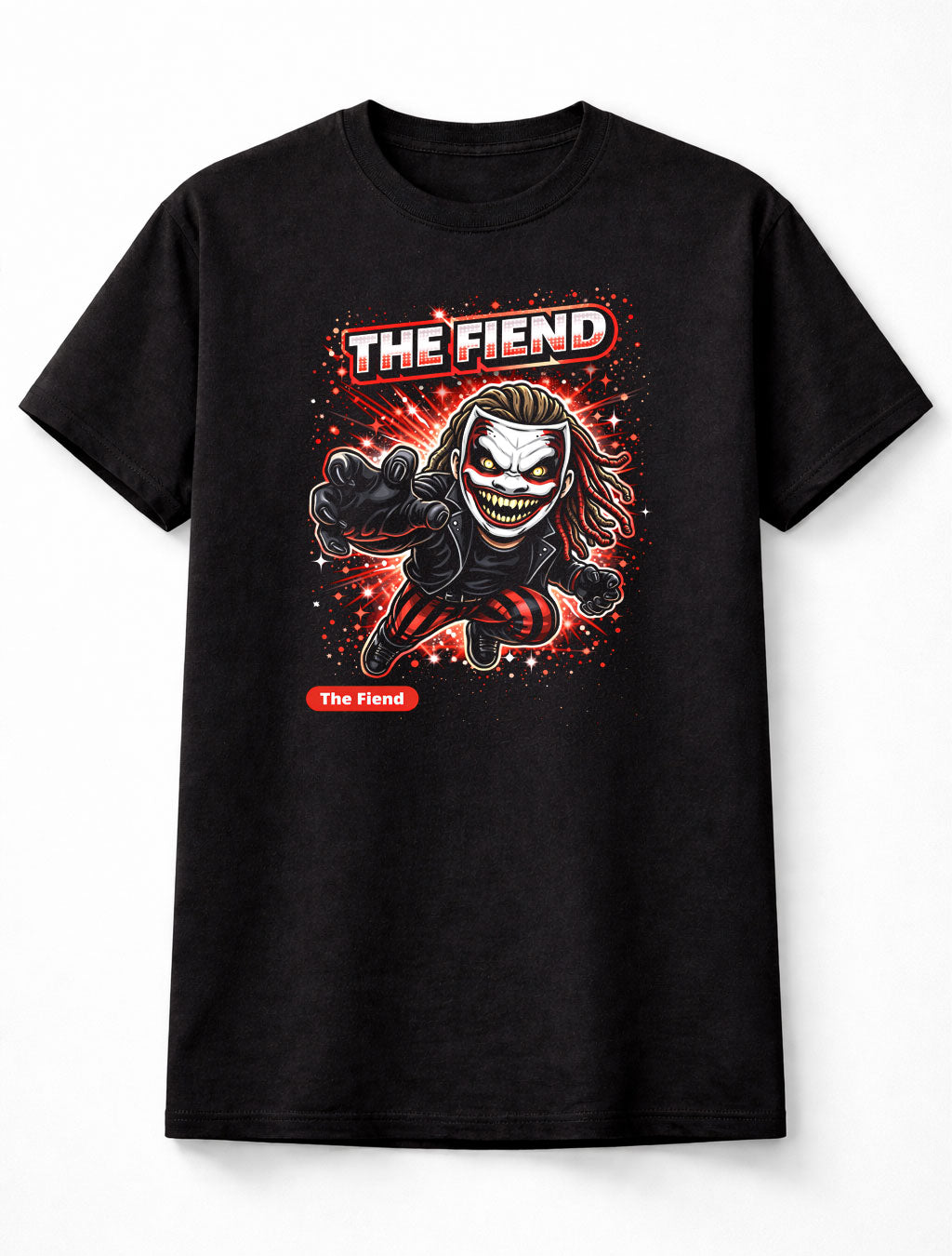 The Fiend Cartoon WWE Wrestler T-Shirt Horror Mask Bray Wyatt Unisex Adults & Kids