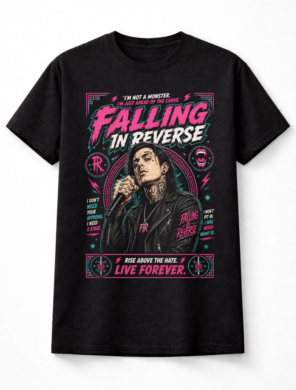 Falling In Reverse Rise Above the Hate Rock Band Unisex T-Shirt