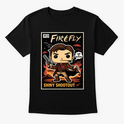 Firefly Captain Malcolm Mal Reynolds I Aim to Misbehave Sci-Fi TV Series Adults & Kids Unisex T-Shirt
