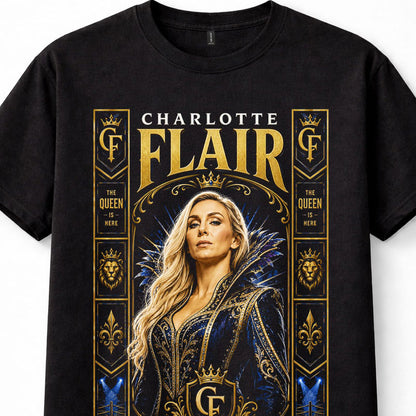 Charlotte Flair WWE The Queen Womens Wrestling Champion Unisex T-Shirt