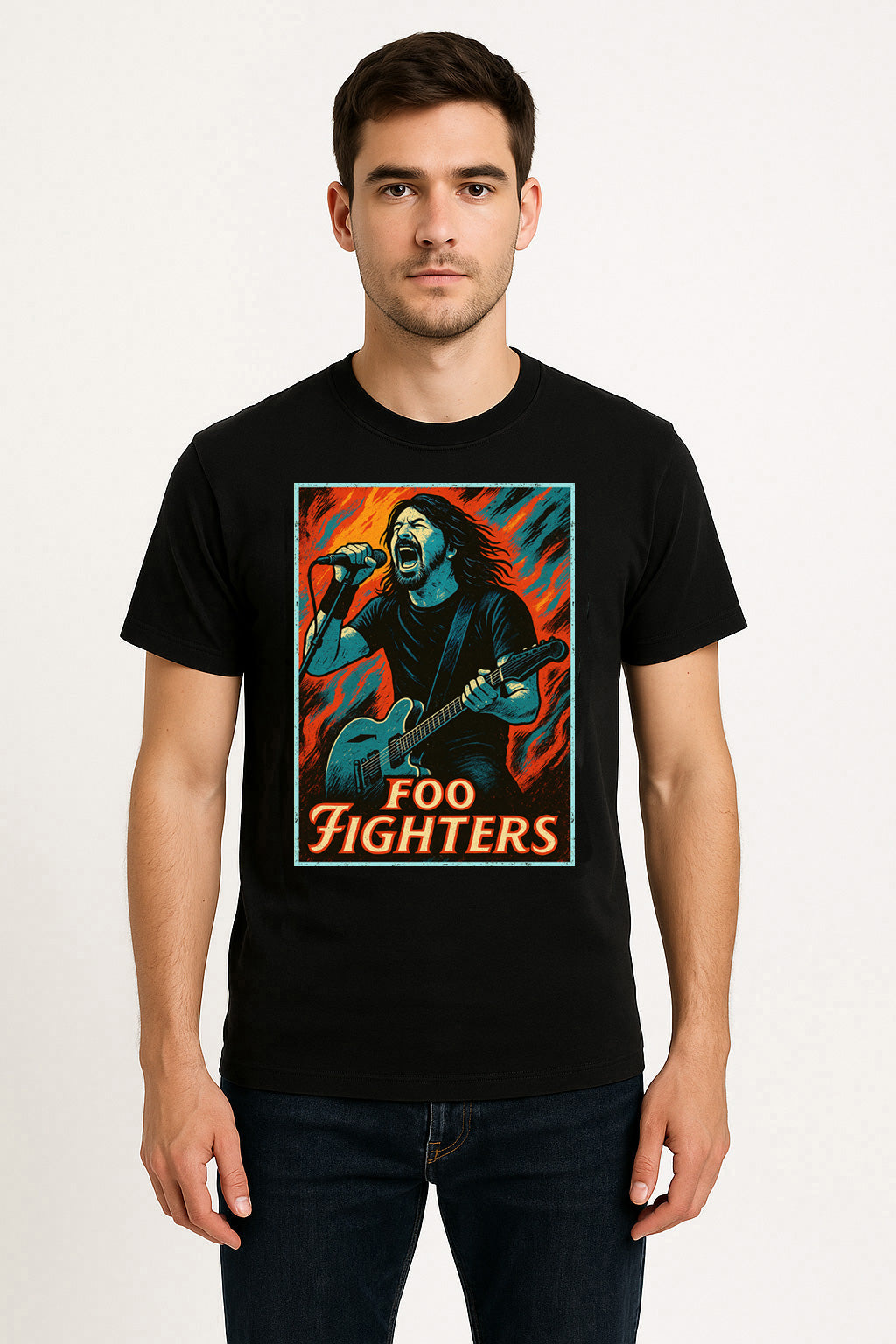 Foo Fighters – Firestorm Unisex T-Shirt Rock Band Merch Tee