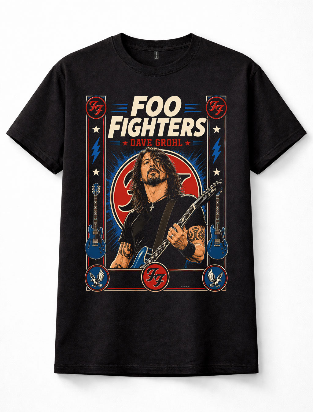 Foo Fighters Dave Grohl Rock Band Guitar Music Unisex T-Shirt