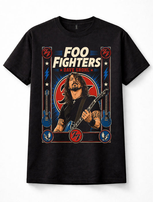 Foo Fighters Dave Grohl Rock Band Guitar Music Unisex T-Shirt