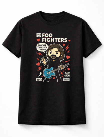 Foo Fighters Confession Pop Dave Grohl Alternative Rock Classic Adults & Kids Unisex T-Shirt