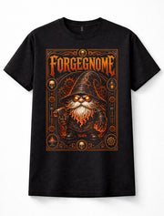 Forge Gnome Fire Dwarf Blacksmith Hammer Steampunk Fantasy Graphic Unisex T-Shirt