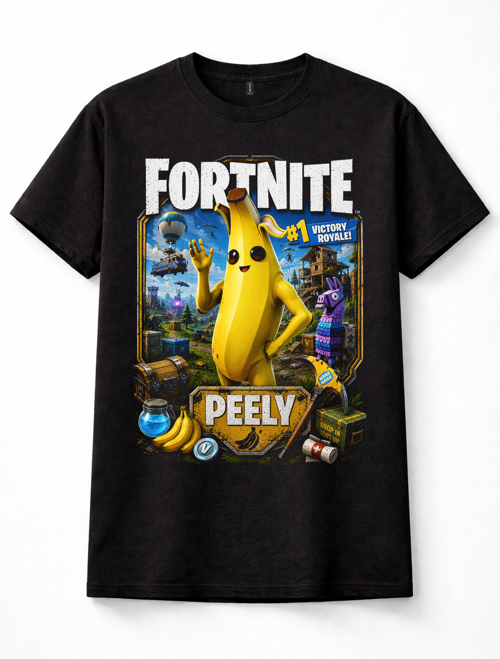 Fortnite Peely Battle Royale Loot Llama Gaming Unisex T-Shirt