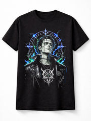 Frankenstein Anime Monster Gothic Horror Lightning Manga Unisex T-Shirt