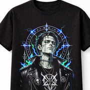 Frankenstein Anime Monster Gothic Horror Lightning Manga Unisex T-Shirt
