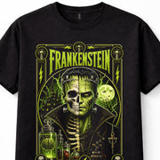 Frankenstein Monster Gothic Horror Laboratory Lightning Halloween Unisex T-Shirt