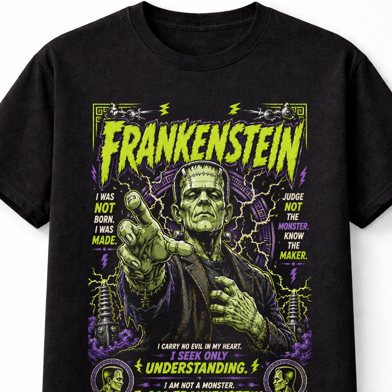 Frankenstein Monster Classic Horror Gothic Graphic Unisex T-Shirt