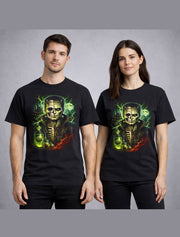 Frankenstein Monster Skeleton Gothic Horror Halloween Unisex T-Shirt