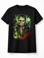 Frankenstein Monster Skeleton Gothic Horror Halloween Unisex T-Shirt