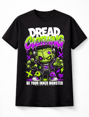 Frankenstein Monster Horror Gothic Punk Neon Graphic Unisex T-Shirt