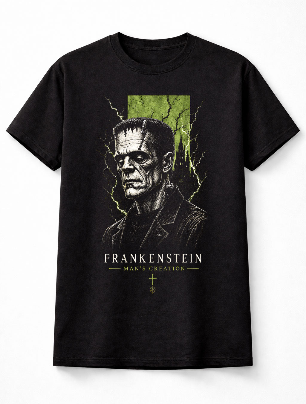 Frankenstein Monster Classic Horror Gothic Halloween Unisex T-Shirt