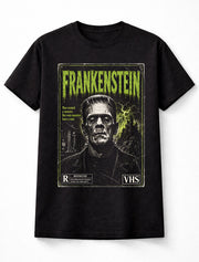 Frankenstein Monster Gothic Classic Vintage Horror VHS Unisex T-Shirt