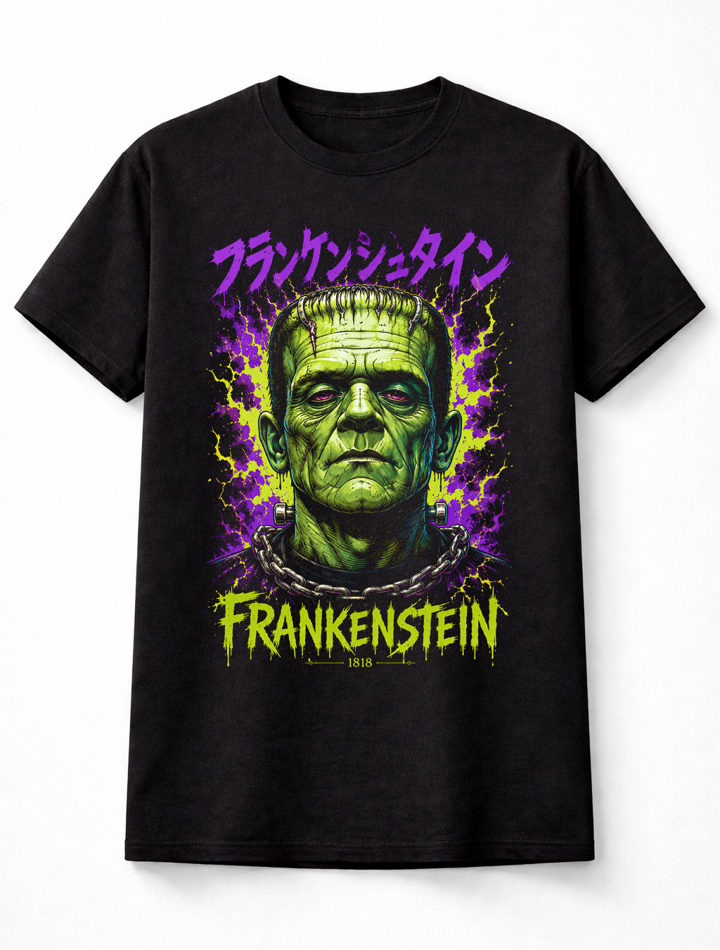 Frankenstein Monster Horror Gothic Halloween Classic Movie Unisex T-Shirt