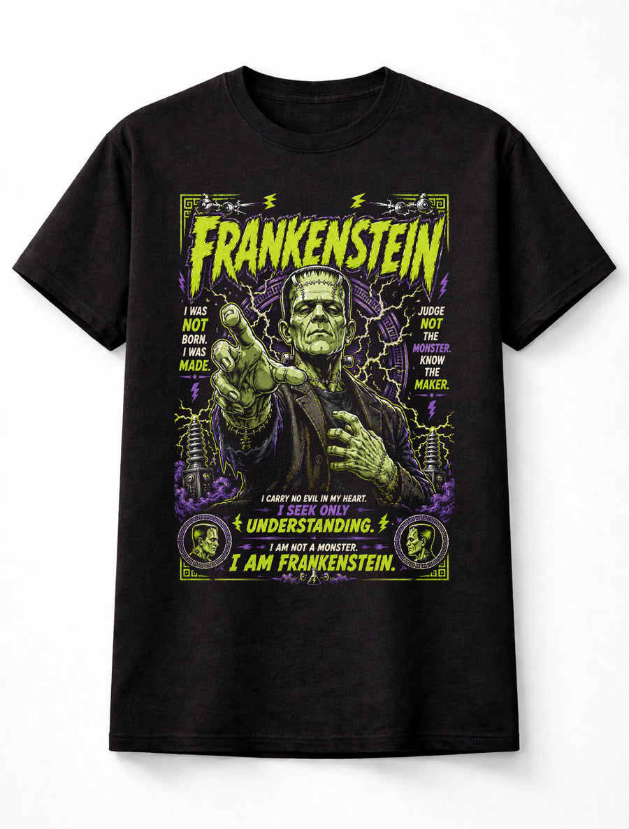 Frankenstein Monster Classic Horror Gothic Graphic Unisex T-Shirt