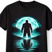 Frankenstein Monster Moon Horror Gothic Halloween Unisex T-Shirt