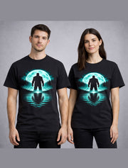 Frankenstein Monster Moon Horror Gothic Halloween Unisex T-Shirt