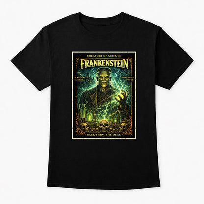 Frankenstein Lab Unisex T-Shirt Gothic Classic Monster Horror Tee