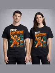 Fred Flintstone Yabba Dabba Doo Cartoon Retro Graphic Unisex T-Shirt